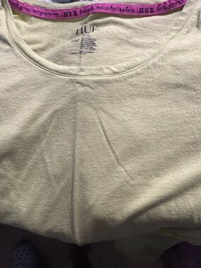 HUE Women's Soft Green T-Shirt style Pajama Top L